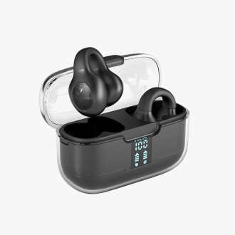 Sports noise cancelling ear clip bluetooth headphones