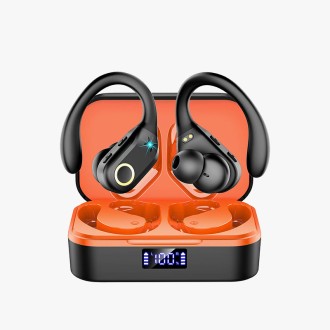 Stereo noise cancelling ear-hook bluetooth headphones