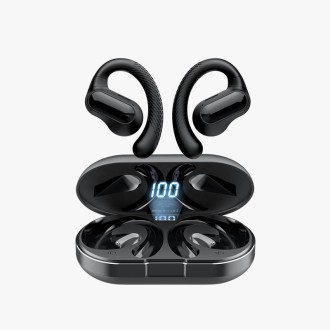 Smart noise cancelling earhook bluetooth headphones