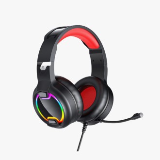 Stylish RGB lighting wired gaming headset