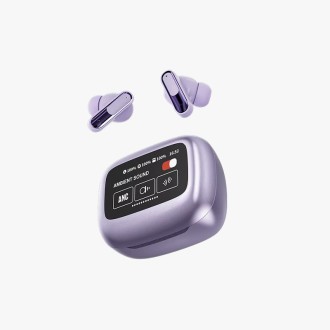 LED touch screen in-ear bluetooth headphones