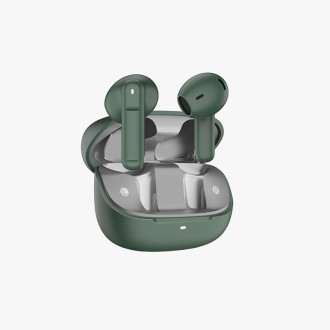 Waterproof noise cancelling semi-in-ear bluetooth headphones
