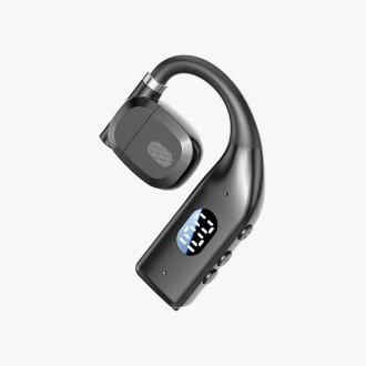 Classic rotating digital display Bluetooth single earphone