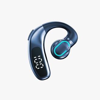 Stereo air conduction earhook Bluetooth single headset